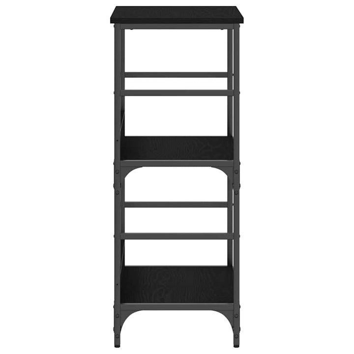 Bogreol Sort eg 50 x 33 x 82 cm Konstrueret træ