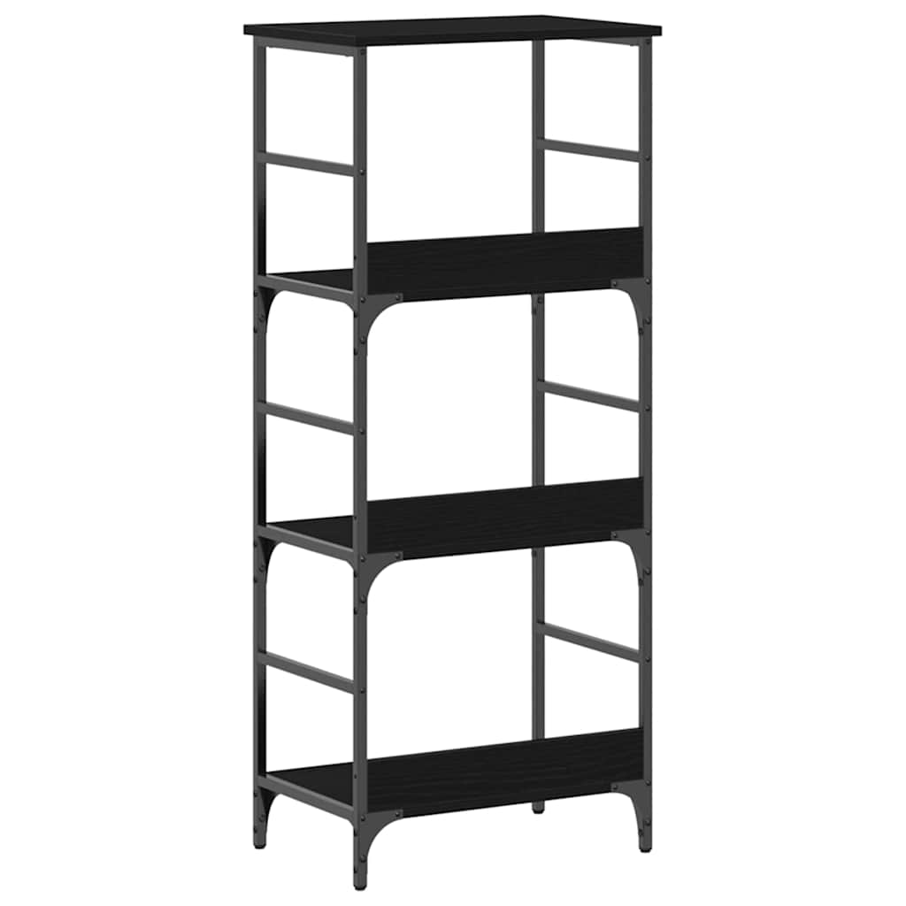 Bogreol Sort eg 50 x 33 x 117,5 cm Konstrueret træ