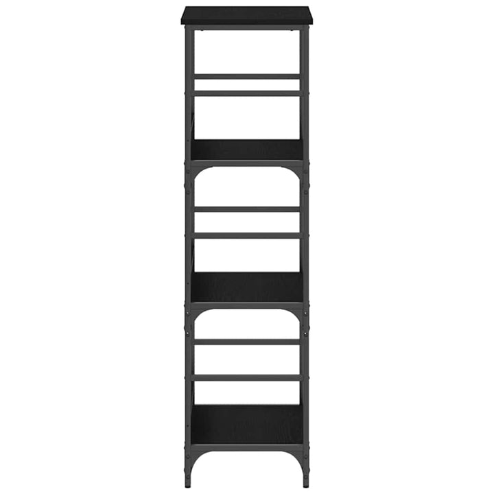 Bogreol Sort eg 50 x 33 x 117,5 cm Konstrueret træ