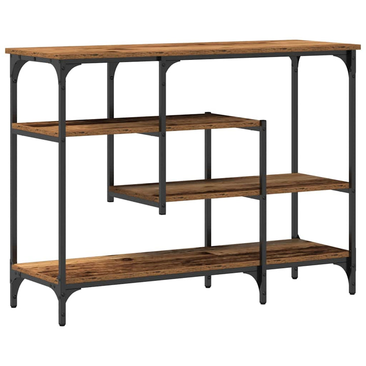 Konsolbord Gammelt træ 100 x 35 x 75 cm Laminat træ og metal