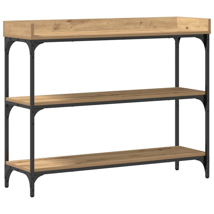 Konsolbord artisan eg 100 x 30 x 80 cm Laminat træ og metal
