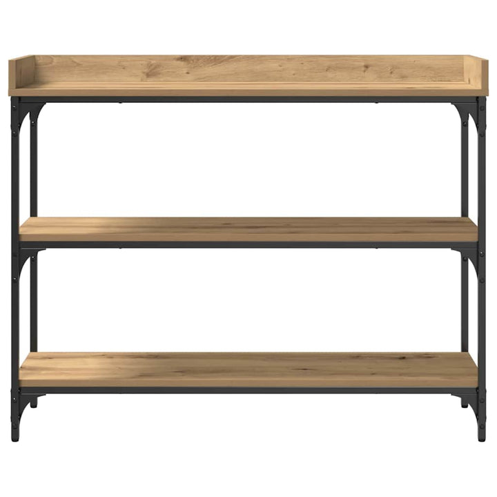 Konsolbord artisan eg 100 x 30 x 80 cm Laminat træ og metal