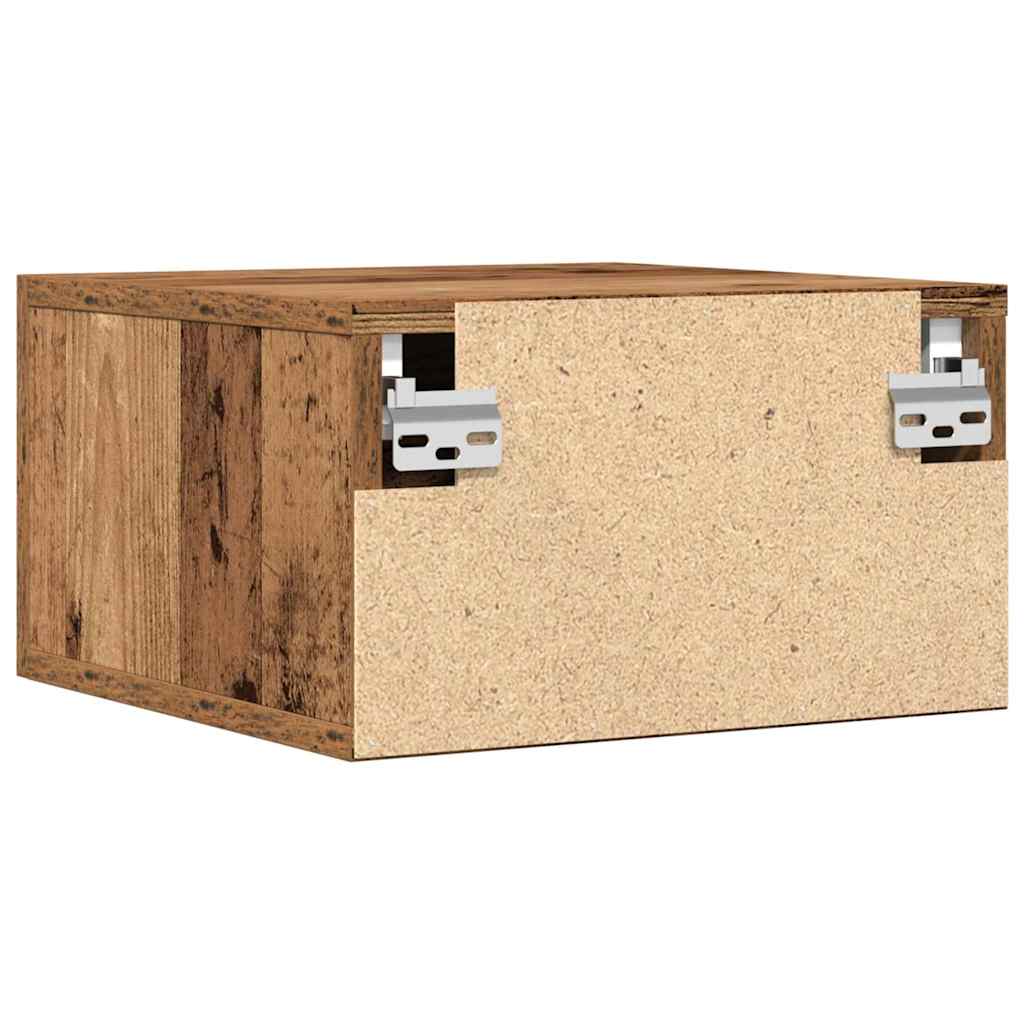 Natskab 35 x 35 x 20 cm Konstrueret træ Gammelt træ