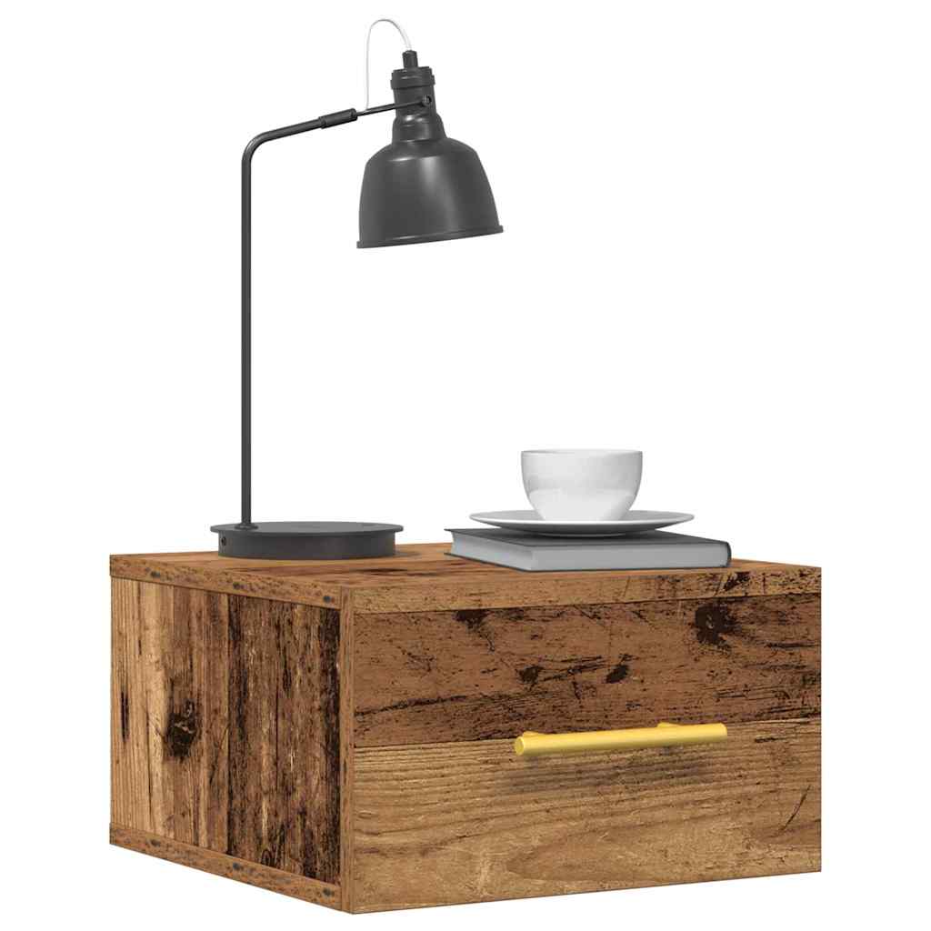 Natskab 35 x 35 x 20 cm Konstrueret træ Gammelt træ