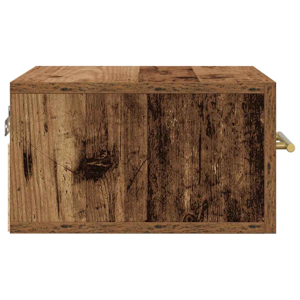 Natskab 35 x 35 x 20 cm Konstrueret træ Gammelt træ