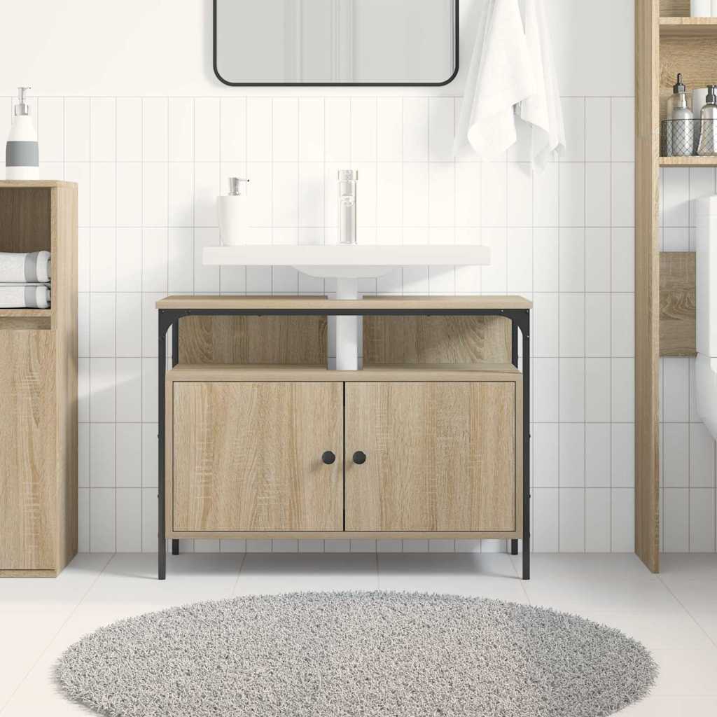 Badeværelsesskabsunder Brun 80 x 30 x 60 cm Konstrueret træ