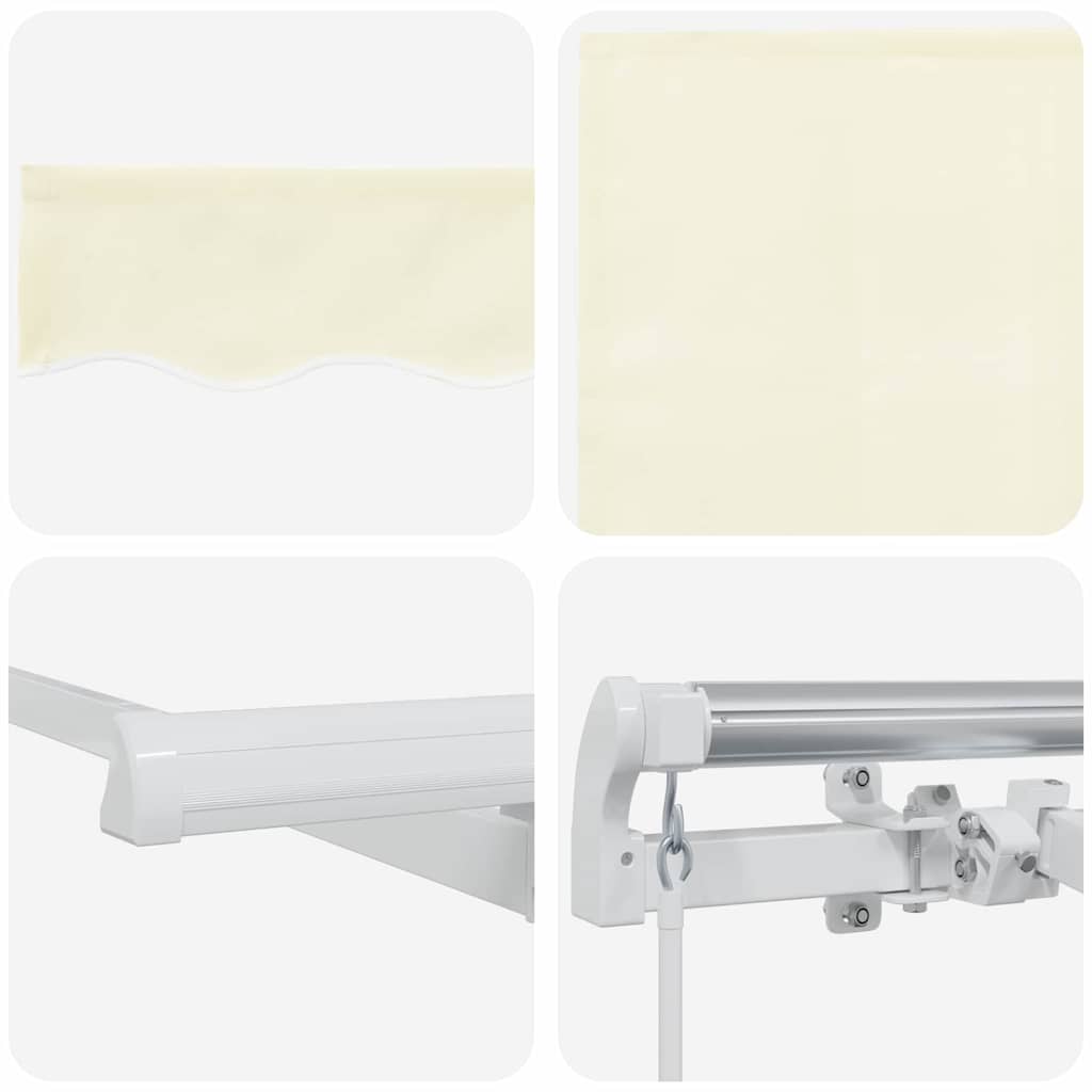 Utrækkelig Markise Creme 250 x 200 cm Stof