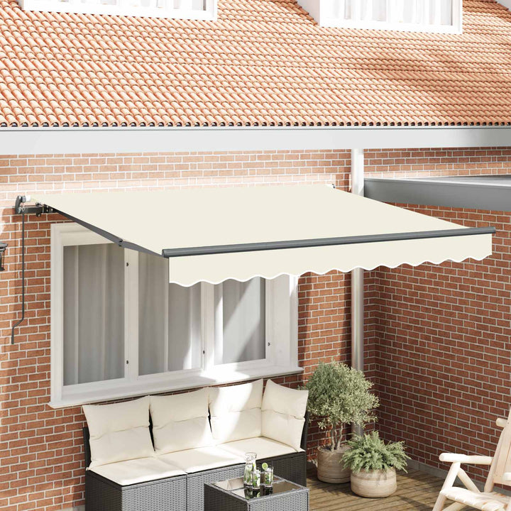 Utrækkelig Markise Creme 250 x 200 cm Stof