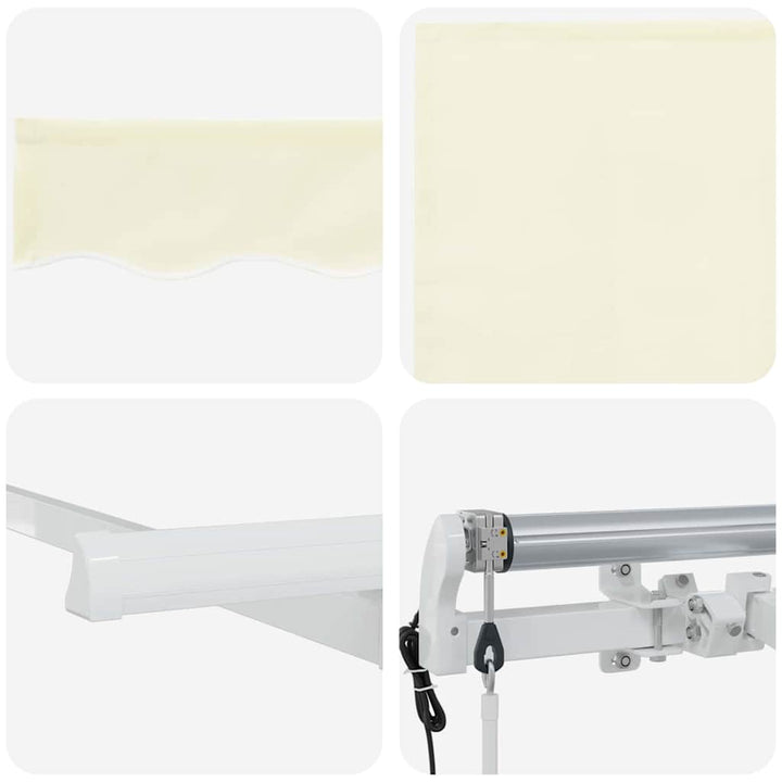 Utrækkelig Markise Creme 250 x 200 cm Stof