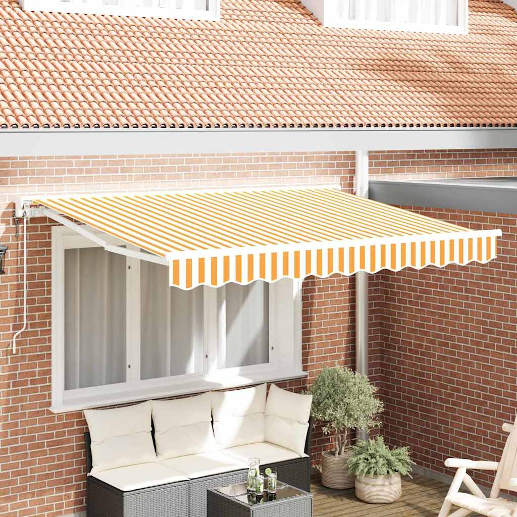 Markiseramme Gul og Hvid 250 x 200 cm