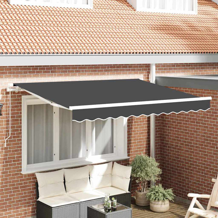 Utrækkelig Markise Antracit 250 x 200 cm Stof
