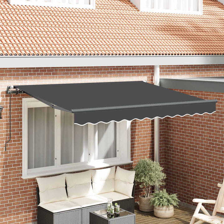 Utrækkelig Markise Antracit 250 x 200 cm Stof