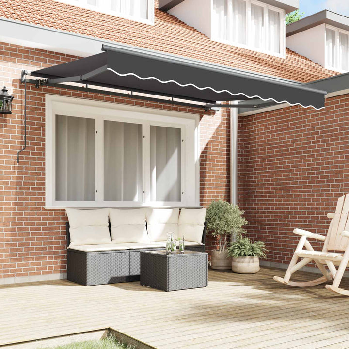 Utrækkelig Markise Antracit 250 x 200 cm Stof