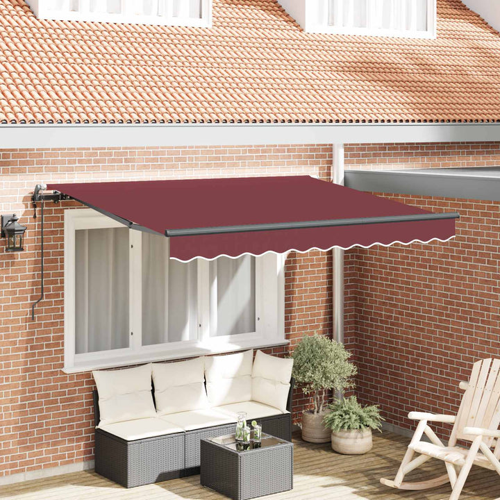 Utrækkelig Markise Bordeaux 250 x 200 cm Stof