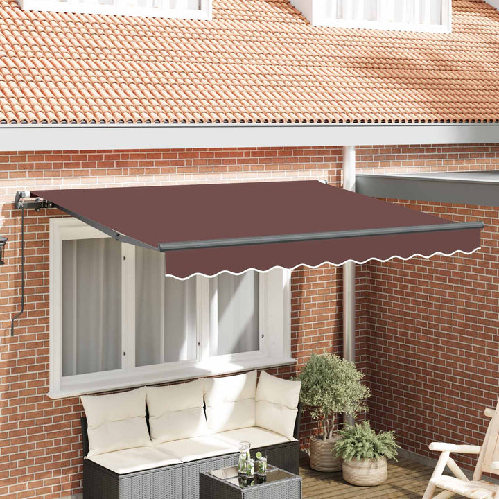 Utrækkelig Markise Brun 250 x 200 cm Stof