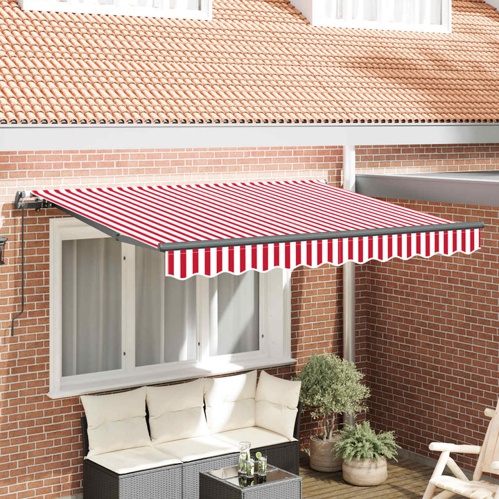 Utrækkelig Markise Rød 250 x 200 cm Stof
