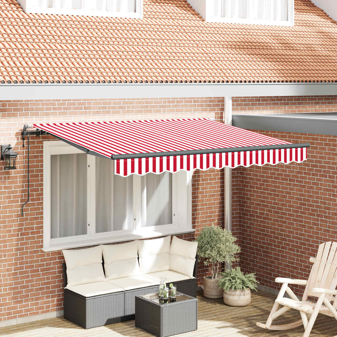 Utrækkelig Markise Rød 250 x 200 cm Stof