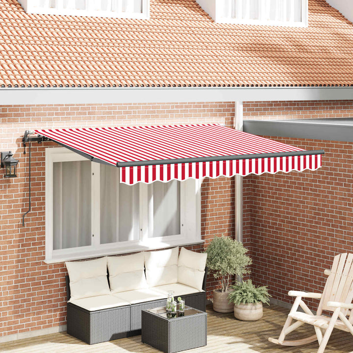 Utrækkelig Markise Rød 250 x 200 cm Stof