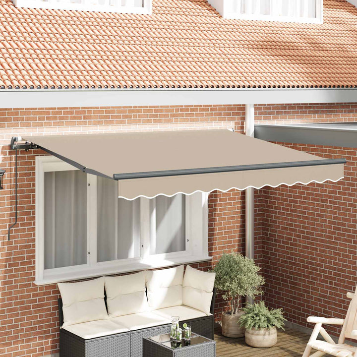 Utrækkelig Markise Beige 250 x 200 cm Stof