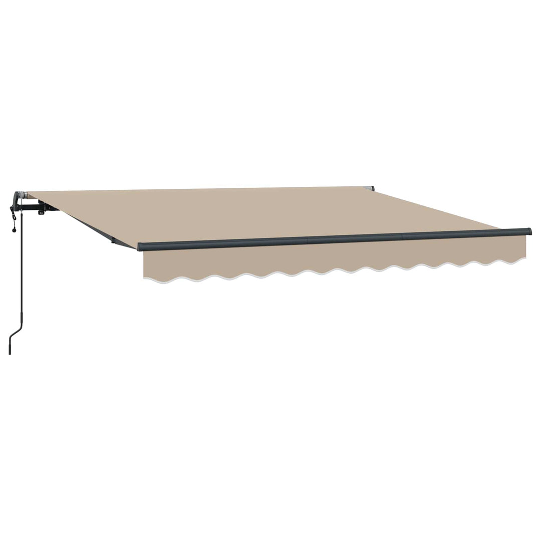 Udtrækkelig markise Beige 250 x 200 cm Stof
