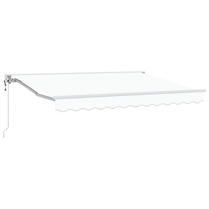 Markiseramme Hvid 250 x 200 cm Polyester med PU belægning