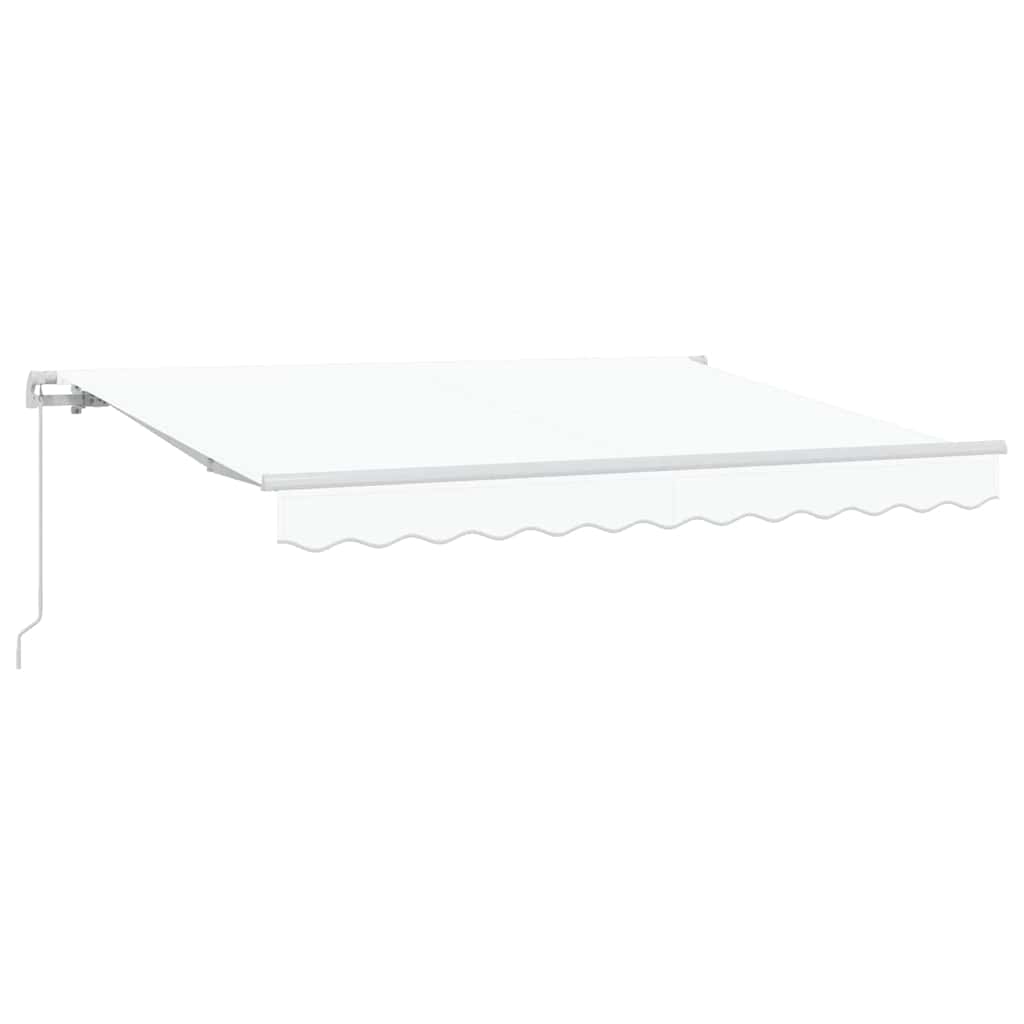 Utrækkelig Markise Hvid 250 x 200 cm Stof