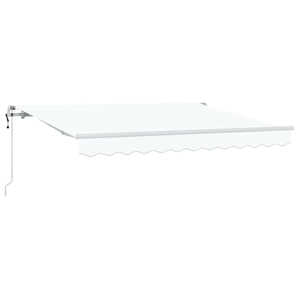 Utrækkelig Markise Hvid 250 x 200 cm Stof