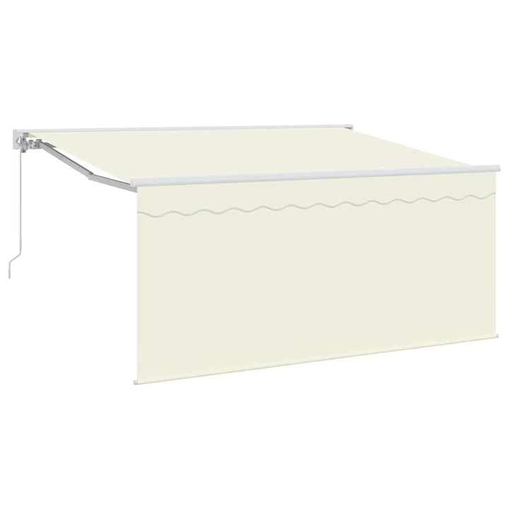 Utrækkelig Markise Creme 300 x 200 cm Polyester og Aluminium