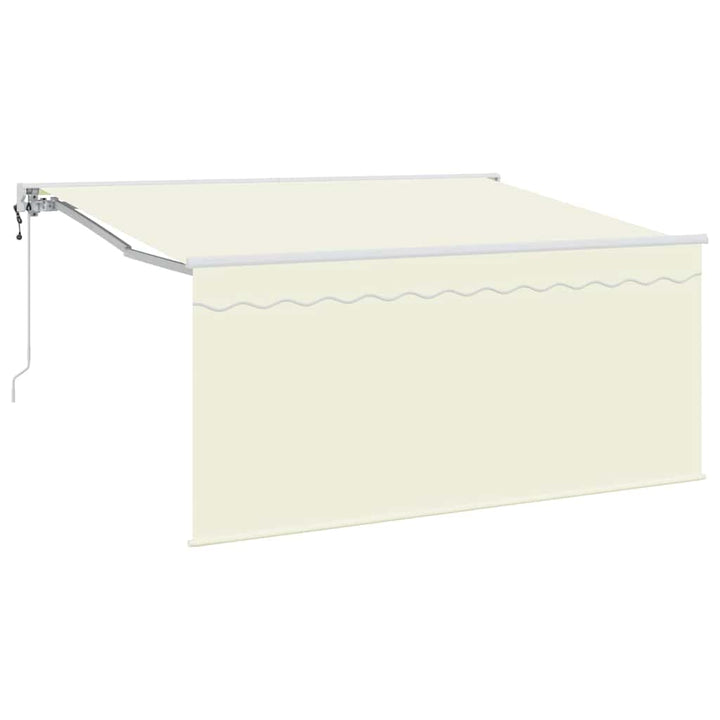 Utrækkelig Markise Creme 300 x 200 cm Polyester og Aluminium
