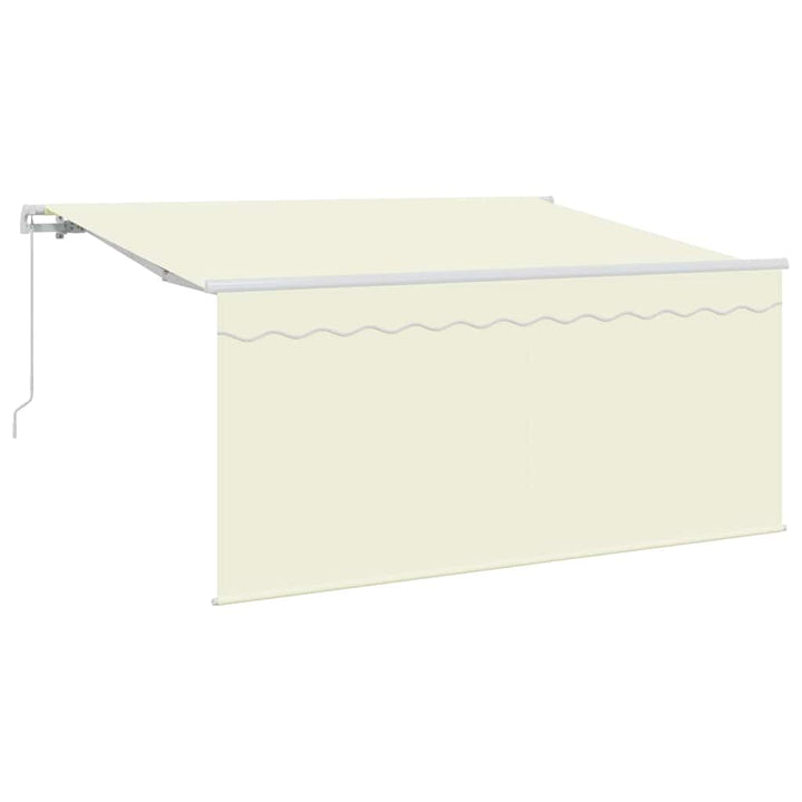 Utrækkelig Markise Creme 300 x 200 cm Polyester og Aluminium