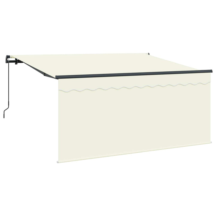 Utrækkelig Markise Creme 300 x 200 cm Polyester og Aluminium