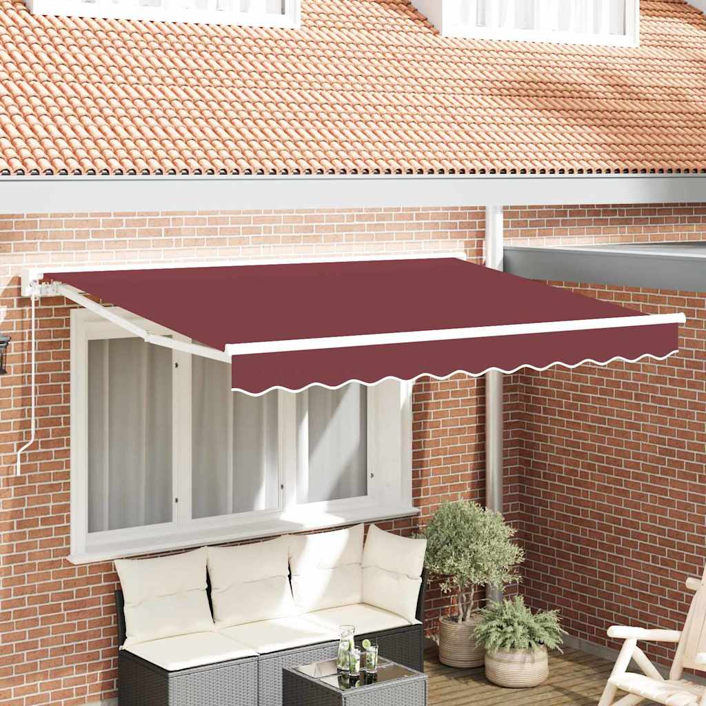 Markiseramme Bordeaux 300 x 200 cm Polyester med PU belægning