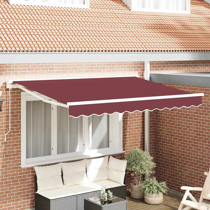 Markiseramme Bordeaux 300 x 200 cm Polyester med PU belægning