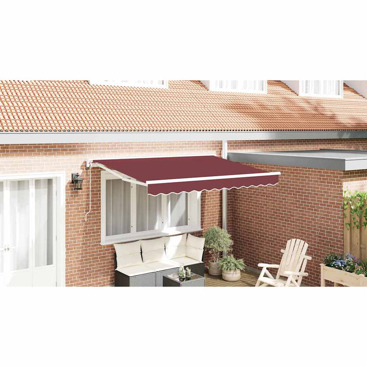 Markiseramme Bordeaux 300 x 200 cm Polyester med PU belægning