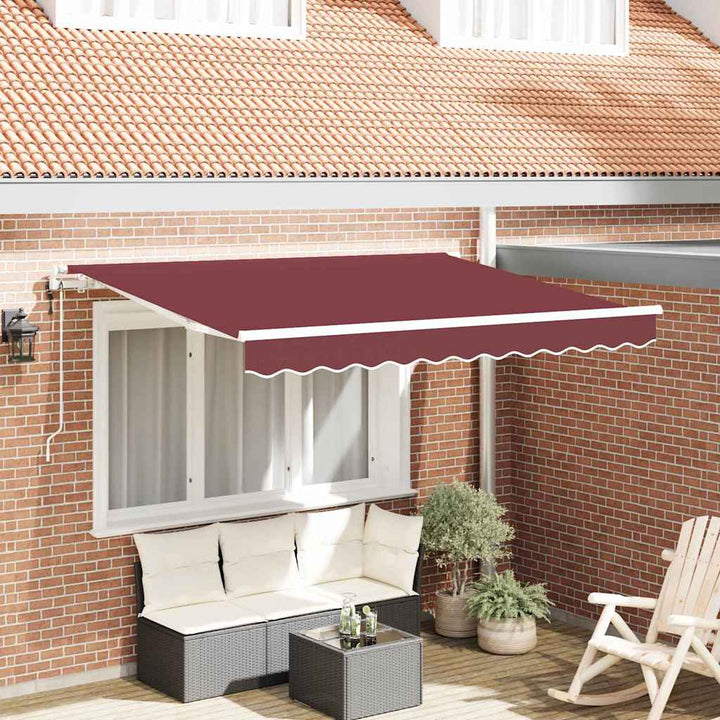 Utrækkelig Markise Bordeaux 300 x 200 cm Stof