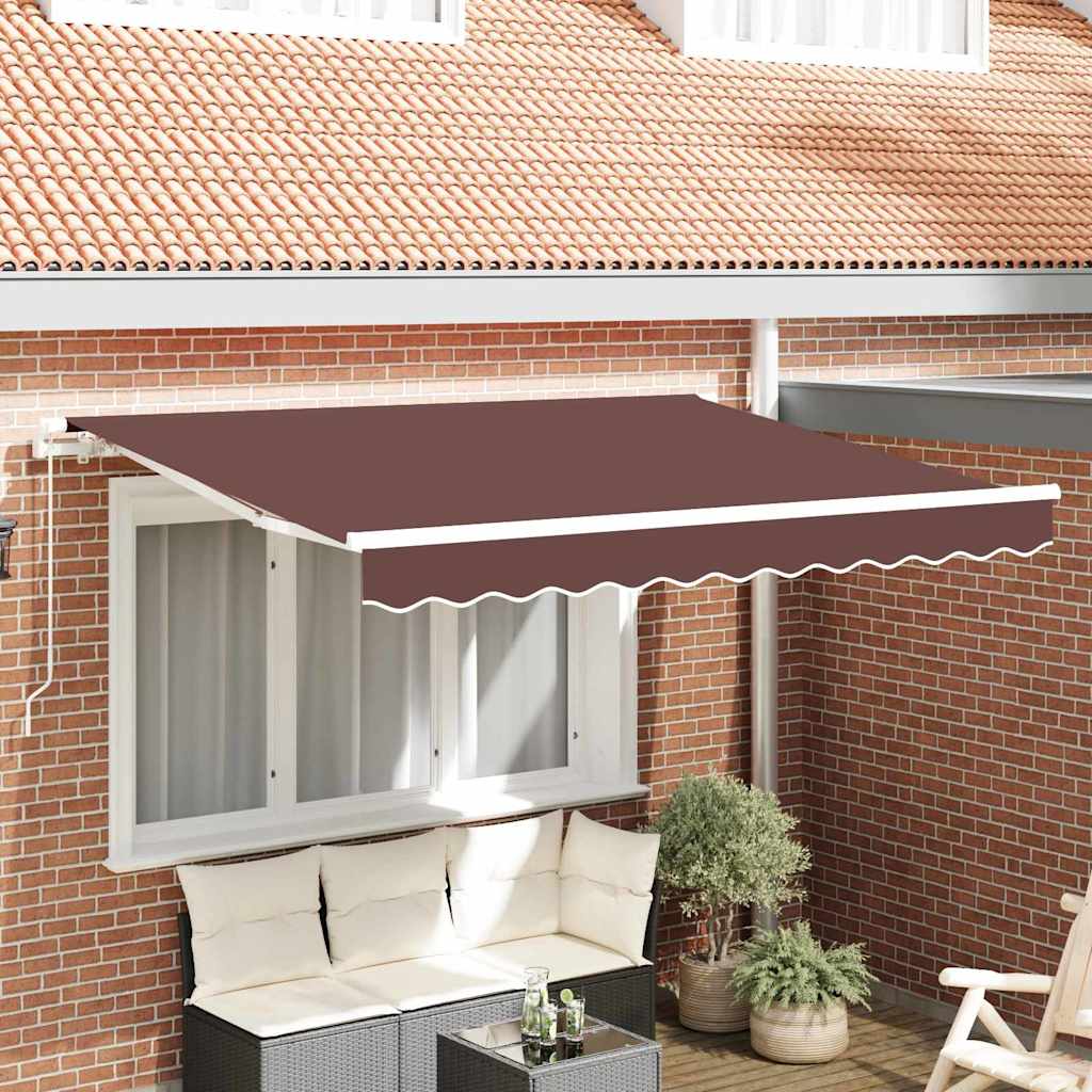 Utrækkelig Markise Brun 300 x 200 cm Stof