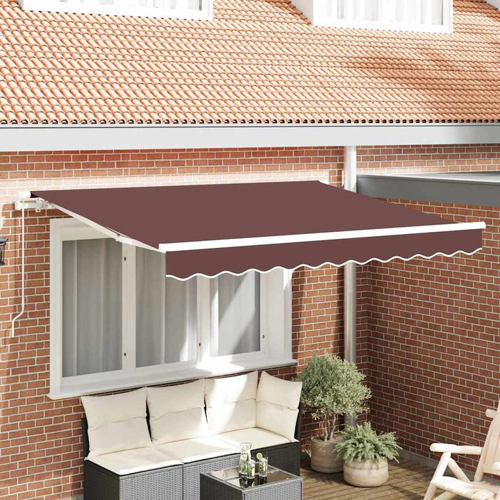 Utrækkelig Markise Brun 300 x 200 cm Stof