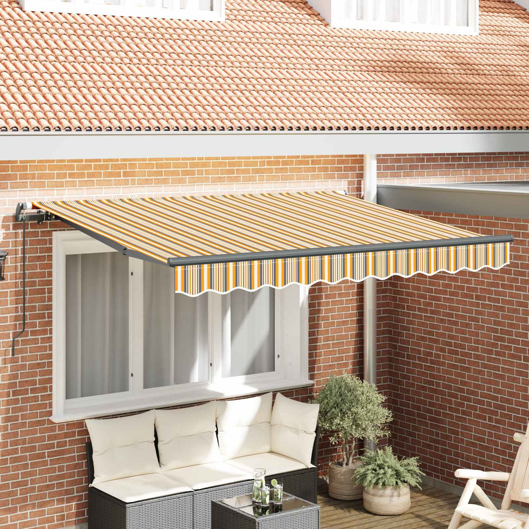 Utrækkelig Markise Gul 300 x 200 cm Stof