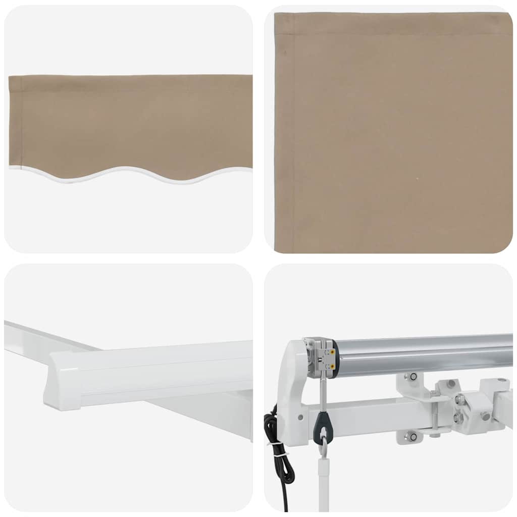 Utrækkelig Markise Beige 300 x 200 cm Stof