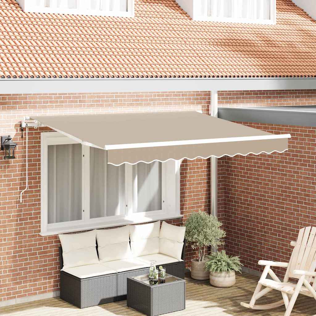 Utrækkelig Markise Beige 300 x 200 cm Stof