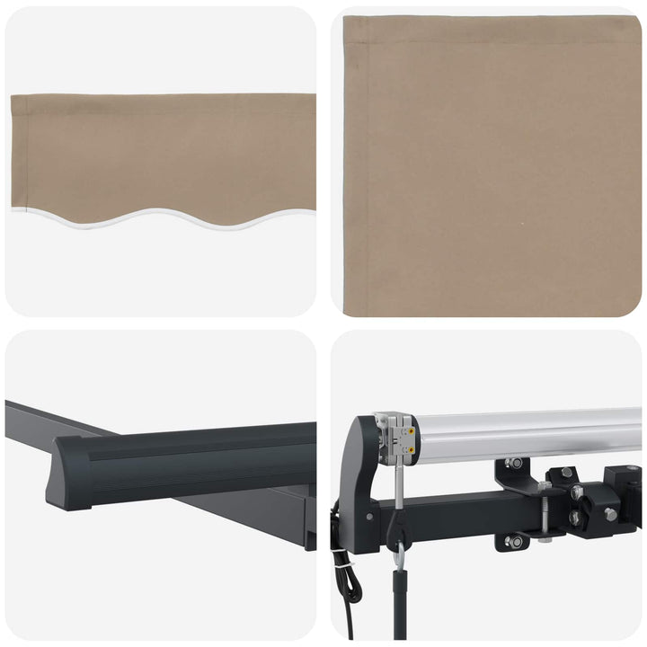 Utrækkelig Markise Beige 300 x 200 cm Stof
