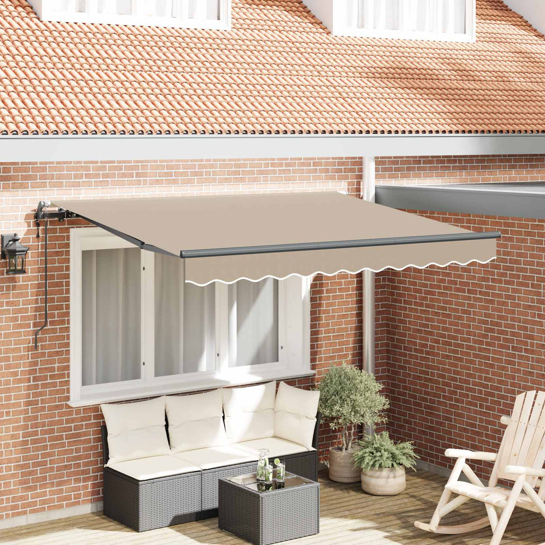 Utrækkelig Markise Beige 300 x 200 cm Stof