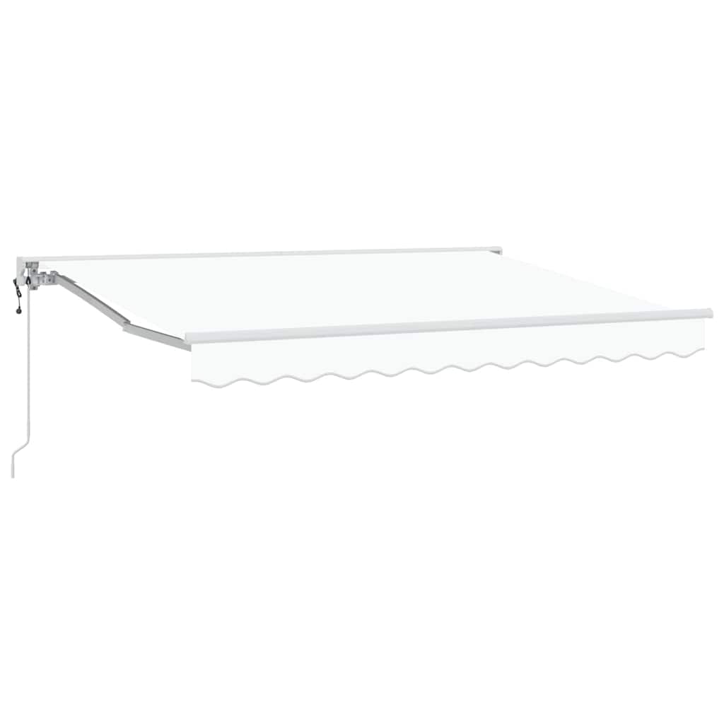 Markiseramme Hvid 300 x 200 cm Polyester med PU belægning