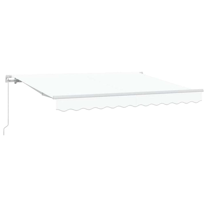 Utrækkelig Markise Hvid 300 x 200 cm Stof