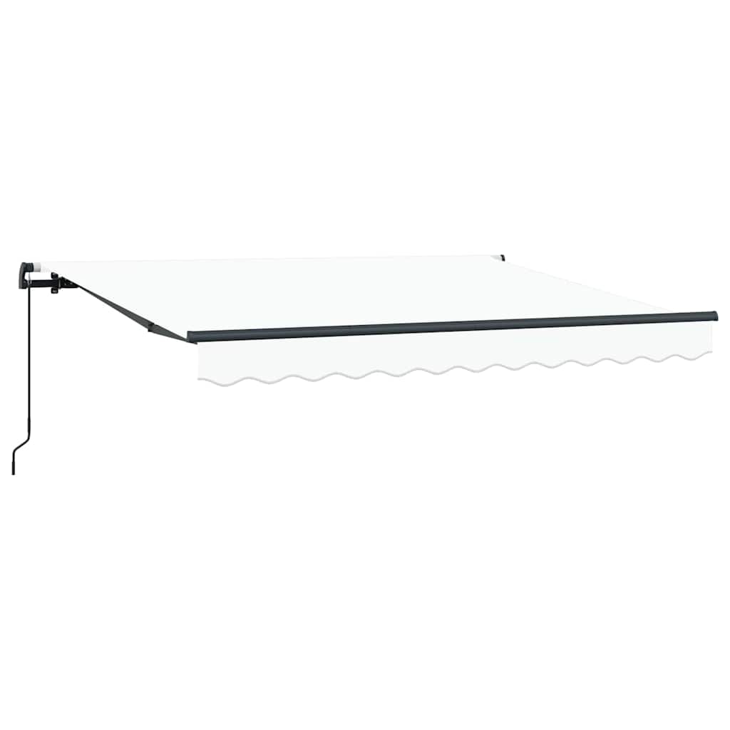 Utrækkelig Markise Hvid 300 x 200 cm Stof