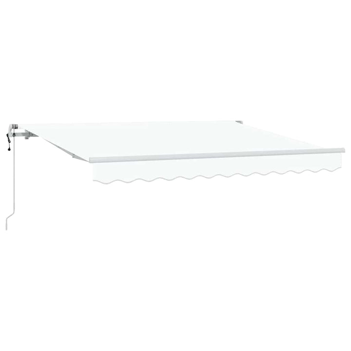 Utrækkelig Markise Hvid 300 x 200 cm Stof