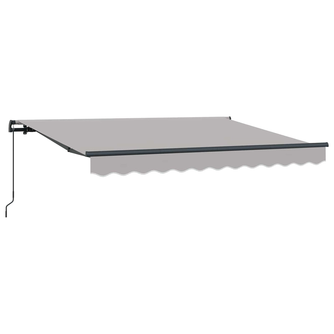 Utrækkelig Markise Lysegrå 300 x 200 cm Stof