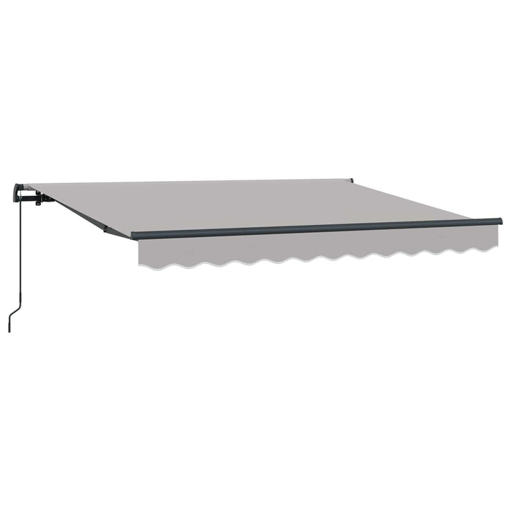 Utrækkelig Markise Lysegrå 300 x 200 cm Stof