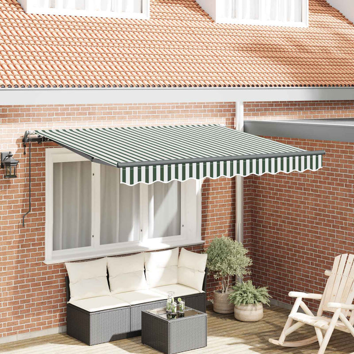 Utrækkelig Markise Grøn 300 x 200 cm Stof