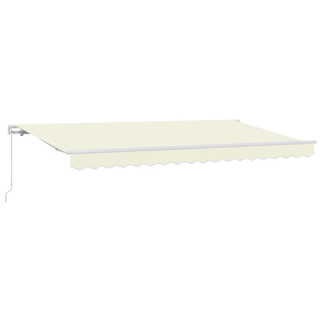 Utrækkelig Markise Creme 350 x 200 cm Stof